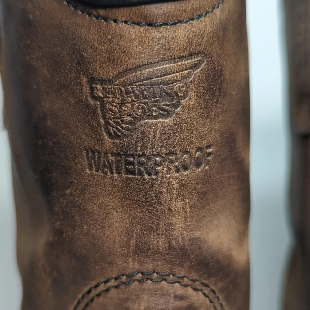 Red Wings Pecos western style pull on work boot men's size 12H (Wide)